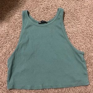 Zara cropped tank top